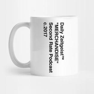 Daily Zeitgeist "MERCHANDISE" Black - Vertical Mug